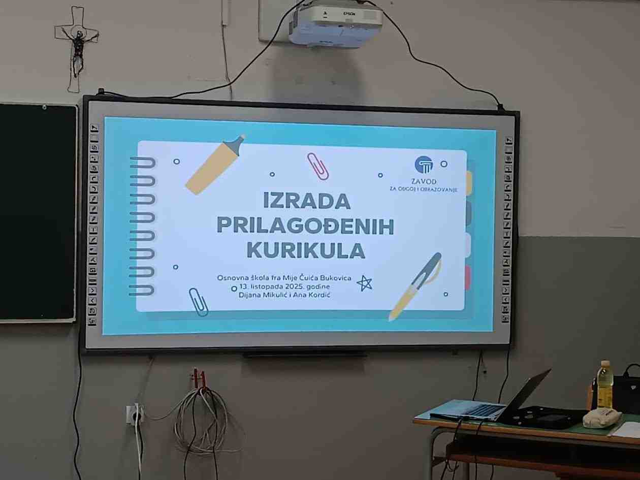 Održana radionica "Prilagodba kurikula za učenike s teškoćama (izrada prilagođenih kurikula)"